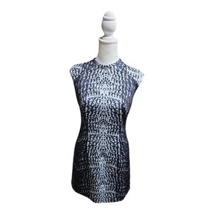 Cynthia Steffe Blue Snakeskin Business Dress - 4